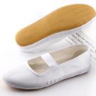 Cross Strap Canvas Flats