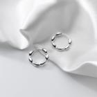 Sterling Silver Mini Hoop Earring 1 Pair - S925 Silver - Silver - One Size