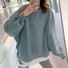 Wings Detail Lettering Sweatshirt