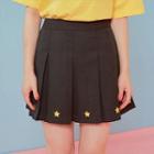 Star Embroidered Mini Tennis Skirt