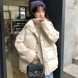 Padded Vest / Turtleneck Sweater