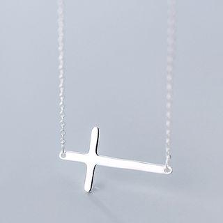 925 Sterling Silver Cross Pendant Necklace S925 Sterling Silver Pendant Necklace - One Size