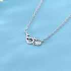 925 Sterling Silver Whale Pendant Necklace Whale - Silver - One Size
