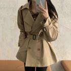 Double Breasted Trench Jacket Jacket - Khaki - One Size