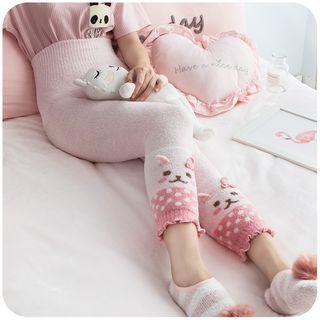 Cartoon Fleece Leggings