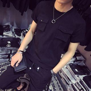 Set: Front Pocket T-shirt + Cropped Pants