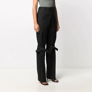 Plain Strappy Dress Pants