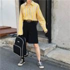 Striped Long-sleeve Shirt Yellow - One Size