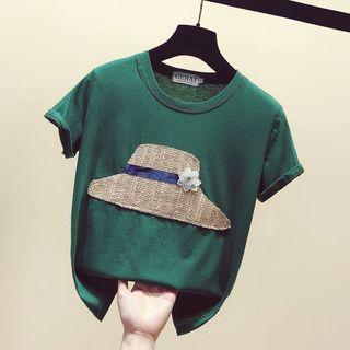 Short-sleeve Hat Accent T-shirt
