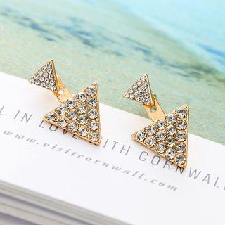 Rhinestone Triangular Earring