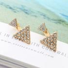 Rhinestone Triangular Earring