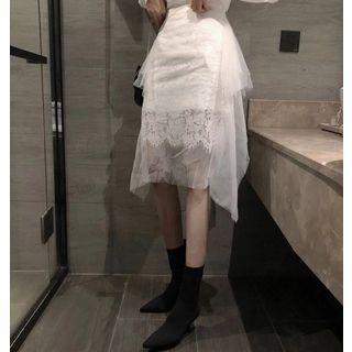 Lace Spaghetti-strap Dress