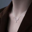 Deer Horn Pendant Sterling Silver Necklace 1 Pc - Deer Horn Pendant Sterling Silver Necklace - Silver - One Size