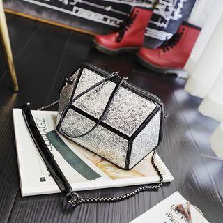 Sequined Panel Cross Bag