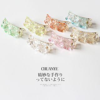Bear Transparent Hair Clip