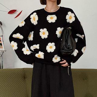 Daisy Print Sweater