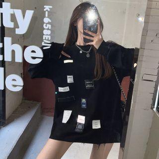 Badge-accent Loose T-shirt