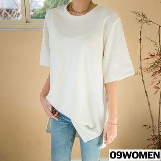 Tall Size Boxy Napped Winter T-shirt