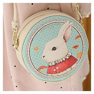 Faux-leather Printed Shoulder Bag