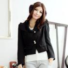 Double-button Cropped Jacket