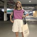 Sleeveless Loose-fit Printed T-shirt / Shorts