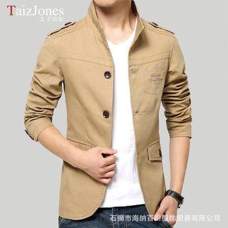 Button Embroidered Jacket