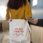 Lettering Crossbody Bag Red - One Size