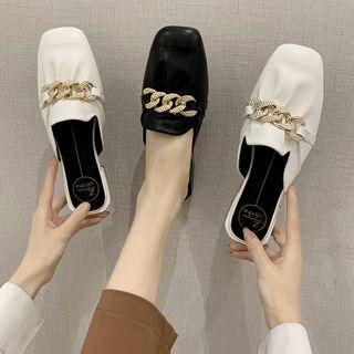 Buckled Square Sandals