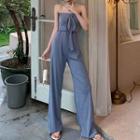 Tube Jumpsuit Grayish Blue - One Size
