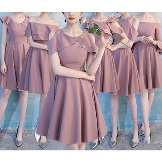 Ruffle Accent A-line Cocktail Dress (various Designs)