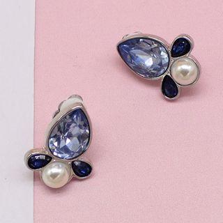 Faux Pearl Faux Crystal Earring As Shown In Figure - One Size