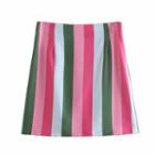 Camisole Top / Striped A-line Skirt