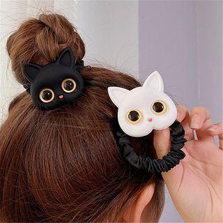 Cat Resin Fabric Hair Tie