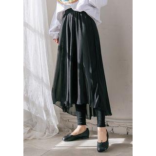 Inset Maxi Tulle Skirt Leggings