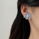 Flower Acrylic Earring 1 Pair - Earrings - Faux Pearl Flower - Blue - One Size