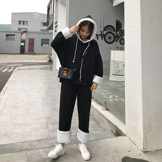 Set: Fleece-lined Hoodie + Pants