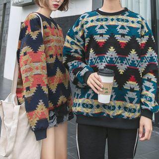 Couple Matching Patterned Sweatshirt