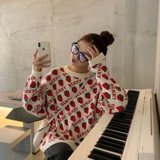 Long-sleeve Printed Sweater / Vest