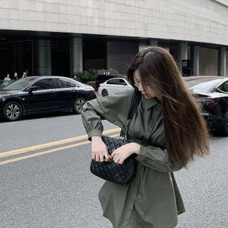 Plain Mini A-line Shirtdress / Shorts