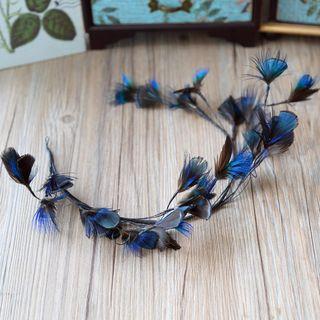 Wedding Peacock Feather Hair Band