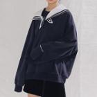 Sailor Collar Long-sleeve Sweatshirt