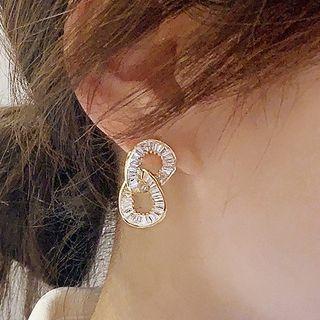 Double Hoop Earring 1 Pair - 925 Silver Pin - Double Hoop Earring - One Size