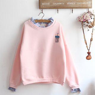 Lettuce Edge Cup Embroidered Sweatshirt