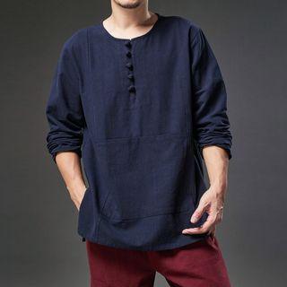 Round Neck Linen T-shirt