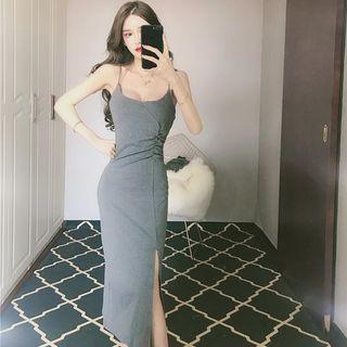 Split-forked Strap Dress