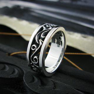 Openwork Sterling Silver Band Ring