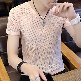 Short-sleeve Perforated T-shirt / Set