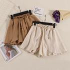 Bow-strap Chiffon Skort