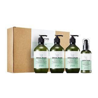 Missha - Orga Pure Hair Special Set: Shampoo 500ml + 500ml + Treatment 500ml + Hair Essence 105ml 4pcs