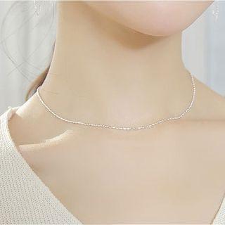 925 Sterling Silver Choker Silver - One Size